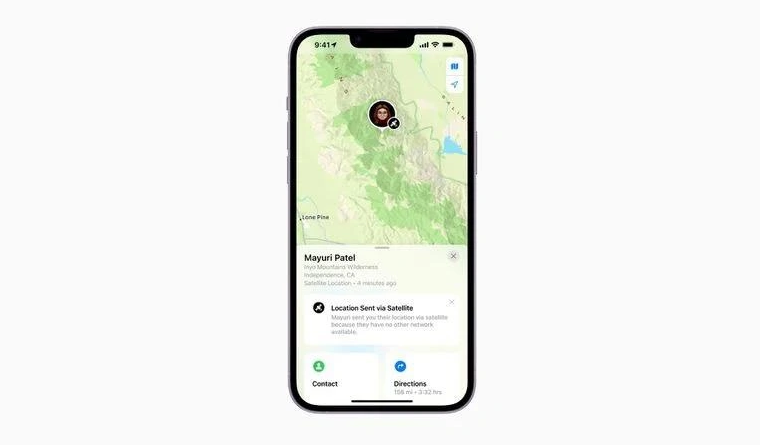 包头苹果14维修分享iPhone14系列中 FindMy功能通过卫星分享位置方法教程 
